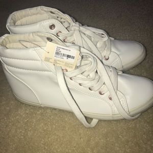 Forever21 White hightop street sneakers